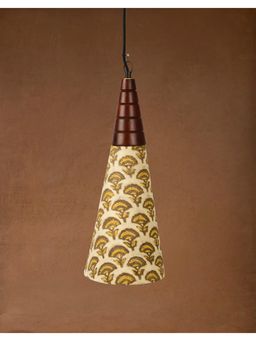 Fabindia - Mustard Jilmil Cotton Hanging Lamp