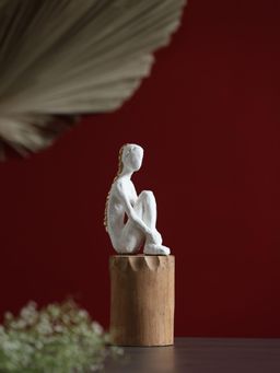 Revive Home - Wooden Wonder - Lady Sitting On Balli