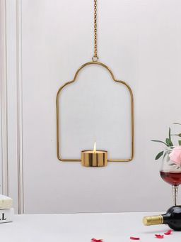 Metalsmith - Tea Light Holder Iron Decorative Tealight - Gold