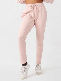 Kica - Inner Fleece Warm Lined Pants With Drawstring