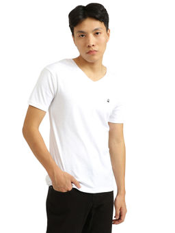 United Colors of Benetton - White V-Neck T-Shirt