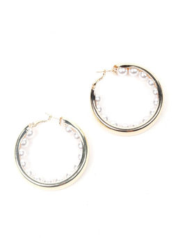 Odette - Sleek Gold-Tone Hoop Earrings.