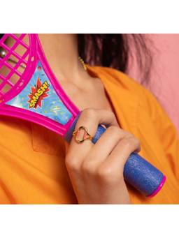Nishani - 925 Pink Enamel Ring