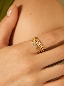 Nishani - 925 White Stack of Rings