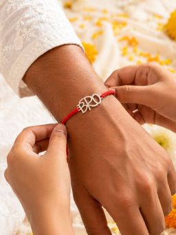 Dulcett - Silver Plated Bro Unisex Rakhi