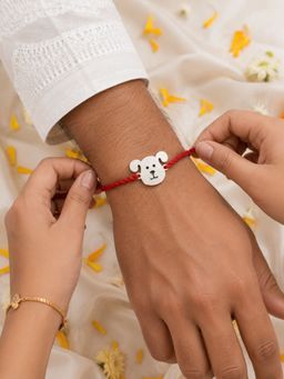 Dulcett - Silver Plated Dog Lover Rakhi