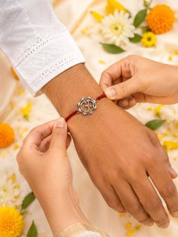 Dulcett - Silver Plated Om Rakhi
