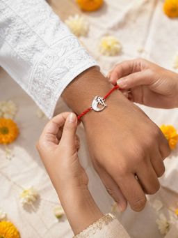 Dulcett - Silver Plated Shree Ganesha Rakhi