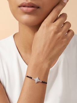 TOUCH925 - Halo Heart CZ 925 White Bracelet