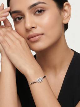 TOUCH925 - Sunburst Mandala CZ 925 White Bracelet