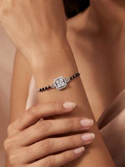 TOUCH925 - Pear-Cut Halo CZ 925 Multi-Color Bracelet