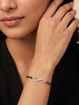 TOUCH925 - Princess-Cut Halo CZ 925 Multi-Color Bracelet