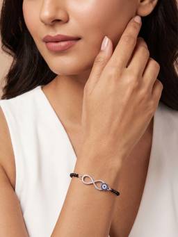 TOUCH925 - Infinity Heart CZ 925 Multi-Color Bracelet