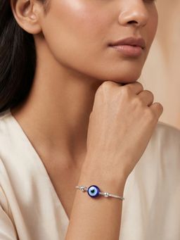 TOUCH925 - Infinity Evil Eye CZ 925 Multi-Color Bracelet