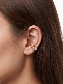 Sorele - White Soft Love Diamond Stud Earring