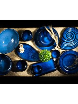Amalfiee Ceramics - Handmade Saanjh Grand Premium Dinner Set Of 82 Pcs