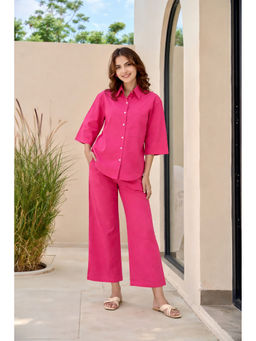 VAJOONI JAIPUR - Pink Rosy Breeze Co-ord Set
