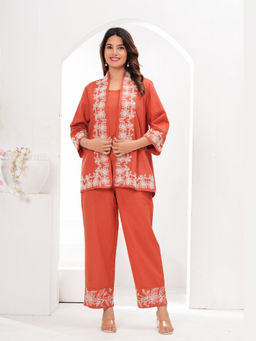 Cevara - Rust Terra Bloom Co-ord Set