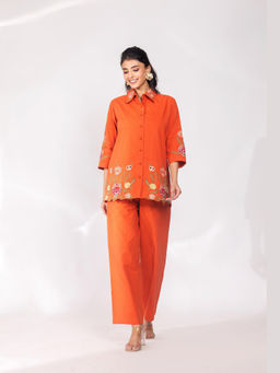 Cevara - Orange Citrus Charm Co-ord Set