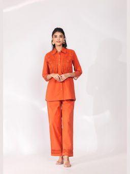 Cevara - Orange Sunset Glow Co-ord Set