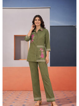 Cevara - Green Kiro Co-ord Set