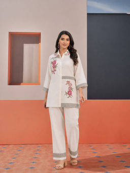 Cevara - White Kiro Co-ord Set