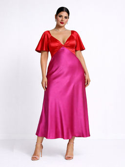 Backup Studio - Dual-Tone Pink Dress