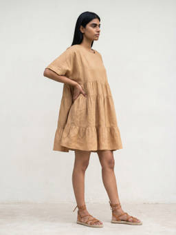 Doodlage - Arlene Beige Dress