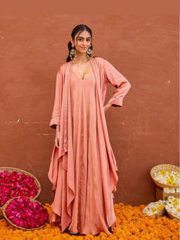 Taro India - Taru Pink Dress with Jacket