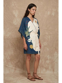No Grey Area - Golden Flight Wrap Multicolor Kaftan
