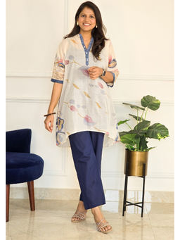 Pink Tree - Blue Mul Floral Printed Top with Pants