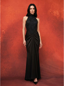 Stylia - La Dentelle Noire Black Maxi Dress