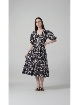 FELRIO - White Leaf Relaxed Day Dress