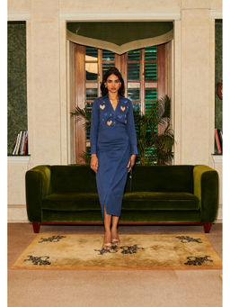 Why Look West - Blue Sweethearts Shirt and Wrap Skirt
