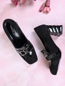 Ronnie Grey - Women Black Solid Loafers