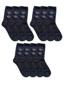 Secrets By ZeroKaata - Unisex Textured Winter Socks (Pack of 10)