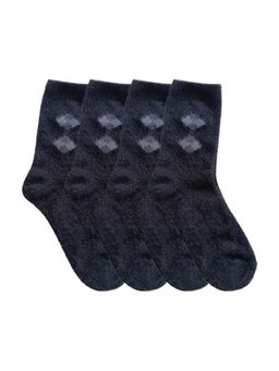 Secrets By ZeroKaata - Unisex Textured Winter Socks (Pack of 4)