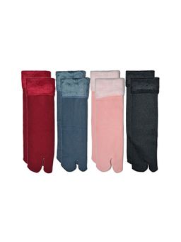 Secrets By ZeroKaata - Women Multicolour Winter Socks (Pack of 4)