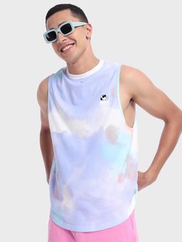 Bewakoof - Official Peanuts Men's Purple Move On Graphic Printed Oversized Vest