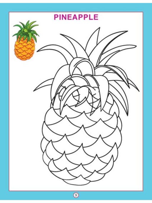 fruits drawing pictures with colour