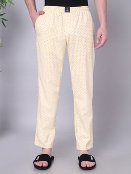 Urban Scottish - Men Yellow Cotton Regular Fit Pyjama