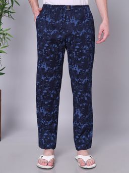 Urban Scottish - Men Blue Cotton Regular Fit Pyjama