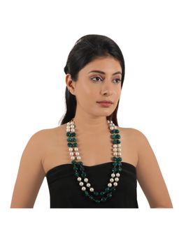 RIANA JEWELLERY - White Pearl Necklace