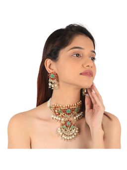 RIANA JEWELLERY - Gold Finish Choker Set