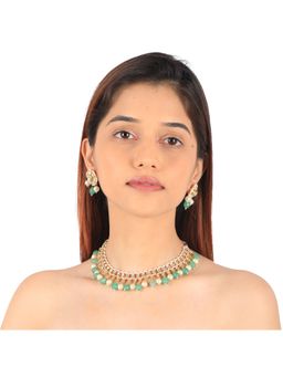RIANA JEWELLERY - White Pearl Choker Set