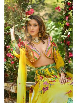 RIANA JEWELLERY - Haldi Special Yellow Choker Set