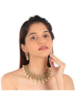 RIANA JEWELLERY - Off-White Pearl Choker Set