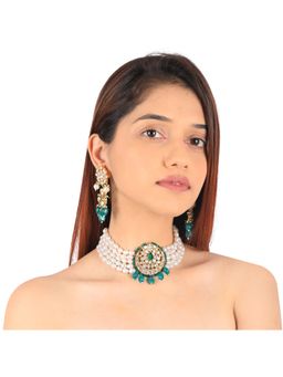 RIANA JEWELLERY - Rice Pearl Pendant Set
