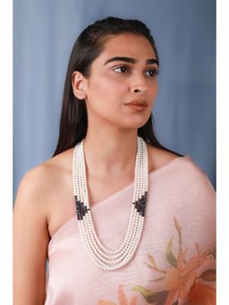 RIANA JEWELLERY - Blue Saphire Beads Traditional Wear Maala For Women