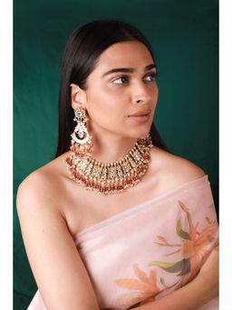 RIANA JEWELLERY - Handcrafted Polki Kundan Necklace Set